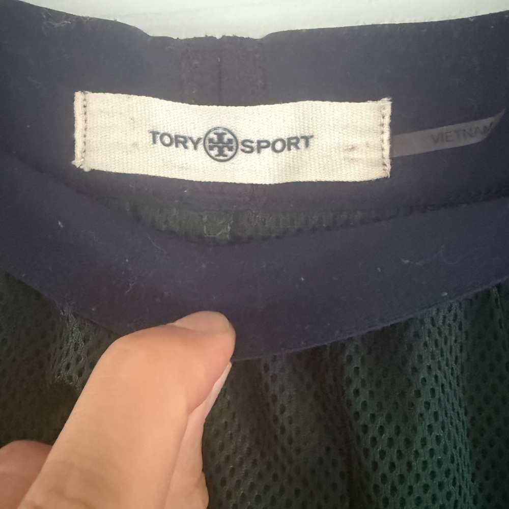 Tory Sport Dark Blue Mesh Skirt